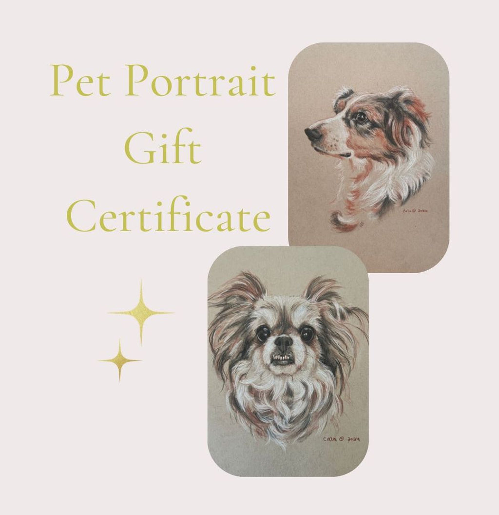 Fur Baby Pet Portrait Gift Certificate