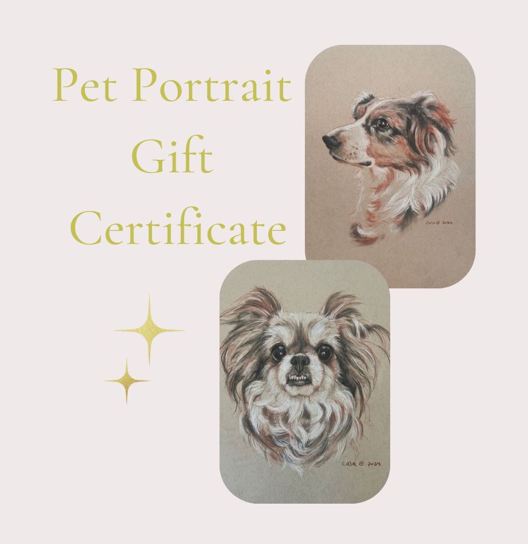 Fur Baby Pet Portrait Gift Certificate