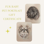 Fur Baby Pet Portrait Gift Certificate