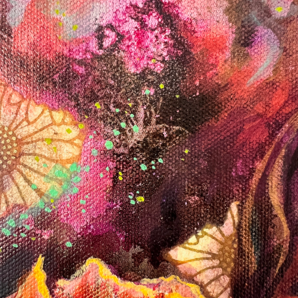 Red and Orange Poppy Study